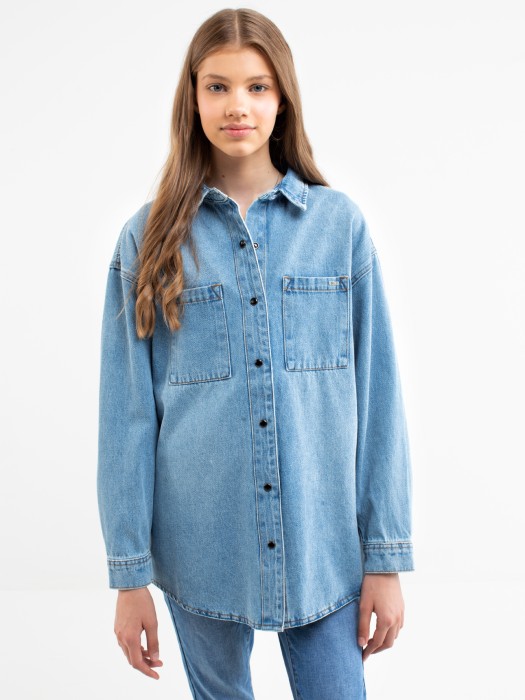 Dievčenská košeľa  jeans INA 139
